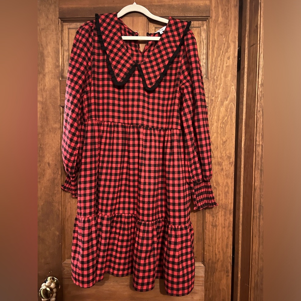 Dressed in LaLa Checkered Dress